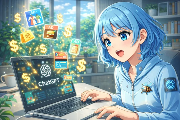 ChatGPTに広告が入るかも？無料版維持への大きな一歩！